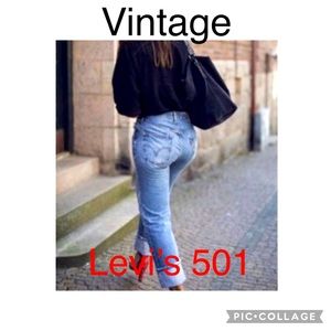 VINTAGE boyfriend Levi’s 501 36 x 30 Woman size 14-16